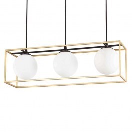 Ceiling Lamp-Rail Lingotto 198125 70x18,5x44,5/145cm 3xE14 28W Gold-Black Ideal Lux GOLD-BLACK