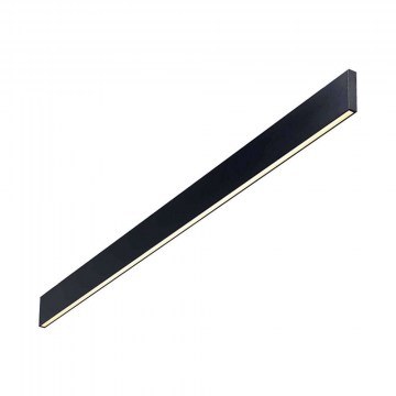 Wall Lamp Linus 242019 120x9,5x2cm LED 32W 3000K Black Ideal Lux