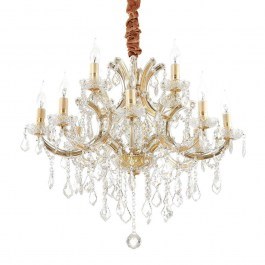 Ceiling Lamp-Chandelier Napoleon 167404 74x83/170cm 12xE14 40W Gold Ideal Lux GOLD