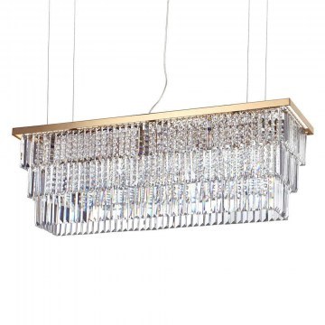 Ceiling Lamp Martinez 213583 103x70/132x30,5cm 8xE14 40W Gold Ideal Lux
