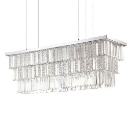 Ceiling Lamp Martinez 166360 103x70/132x30,5cm 8xE14 40W Chrome Ideal Lux CHROME