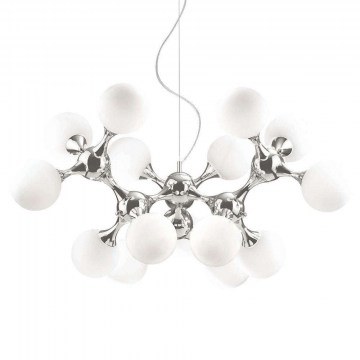 Ceiling Lamp Nodi 082073 105x68/277cm 15xE14 40W White Ideal Lux