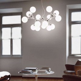 Ceiling Lamp Nodi 241012 105x68/277cm 15xE14 40W Gold Ideal Lux GOLD