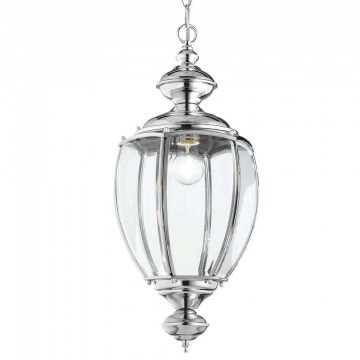 Ceiling Lamp Norma 094786 25x76/162cm 1xE27 60W Chrome Ideal Lux