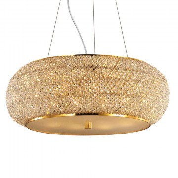Ceiling Lamp Pasha' 082257 55x25/234cm 10xE14 40W Gold Ideal Lux