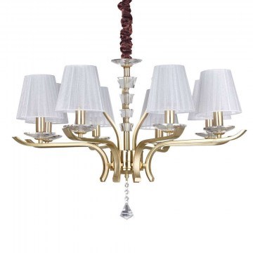 Ceiling Lamp Pegaso 197739 76x66/150cm 8xE14 40W Gold Ideal Lux