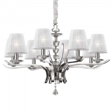 Ceiling Lamp Pegaso 059242 76x66/150cm 8xE14 40W White Ideal Lux
