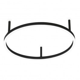 Φωτιστικό Οροφής-Πλαφονιέρα Oracle Round 266022 90x7cm LED 55W 3000K Black Ideal Lux BLACK