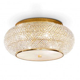 Φωτιστικό Οροφής-Πλαφονιέρα Pasha' 100791 55x21cm 10xE14 40W Gold Ideal Lux GOLD