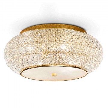 Ceiling Lamp Pasha' 165004 65x28cm 14xE14 40W Gold Ideal Lux