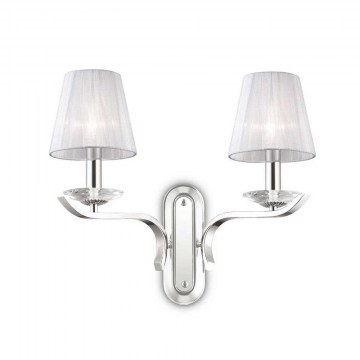Φωτιστικό Τοίχου-Απλίκα Pegaso 059211 43x33,5x20,5cm 2xE14 40W White Ideal Lux
