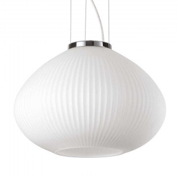 Ceiling Lamp Plisse' 285184 35x29/238cm 1xE27 60W Chrome Ideal Lux