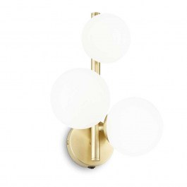Φωτιστικό Τοίχου-Απλίκα Perlage 283784 24x16x32cm 3xG9 15W 3000K Gold Ideal Lux GOLD