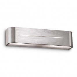 Φωτιστικό Τοίχου-Απλίκα Posta 009940 36x8x8cm 2xE14 40W Silver Ideal Lux SILVER