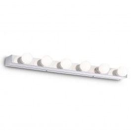 Wall Lamp Prive' 045627 60,5x4x8cm 6xE14 40W Chrome Ideal Lux CHROME