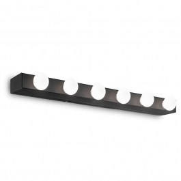 Wall Lamp Prive' 159508 60,5x4x8cm 6xE14 40W Black Ideal Lux BLACK