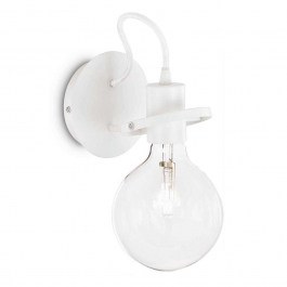 Φωτιστικό Τοίχου-Απλίκα Radio 119465 24x18cm 1xE27 60W 3000K White Ideal Lux WHITE
