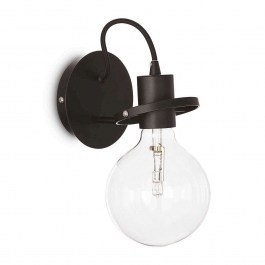 Φωτιστικό Τοίχου-Απλίκα Radio 119502 24x18cm 1xE27 60W 3000K Black Ideal Lux BLACK