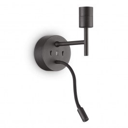 Wall Lamp Set Up Map-2 259826 12x20,5x21cm E27/LED 3W 3000K Black Ideal Lux BLACK