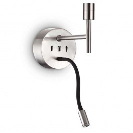 Wall Lamp Set Up Map-2 259833 12x20,5x21cm E27/LED 3W 3000K Nickel Ideal Lux NICKEL