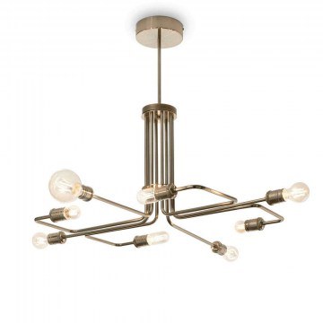 Φωτιστικό Οροφής Triumph 160269 92x66cm 8xE27 60W Gold Ideal Lux