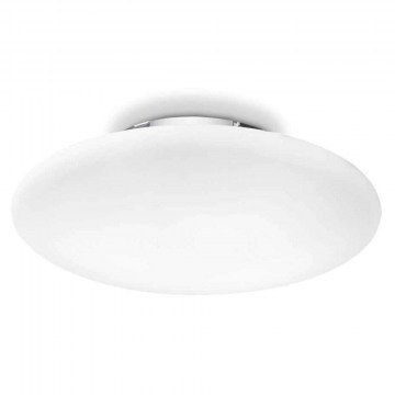 Φωτιστικό Οροφής-Πλαφονιέρα Smarties 032030 50x12cm 3xE27 60W White Ideal Lux