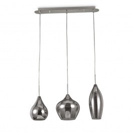 Ceiling Lamp-Rail Soft 111865 60x40/113x20cm 3xE14 40W Smoke Ideal Lux SMOKE