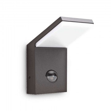 Wall Lamp Style 221519 10x17x10,5cm LED 9,5W IP54 4000K Anthracite Ideal Lux
