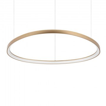 Φωτιστικό Οροφής Κρεμαστό Gemini 307701 105x205cm LED 80W 3000K 1000Lm Brass Ideal Lux