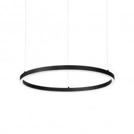 Φωτιστικό Οροφής Κρεμαστό Oracle Slim Round 304458 150x202,5cm 3000K 7050Lm Dali 76W Black Ideal Lux BLACK