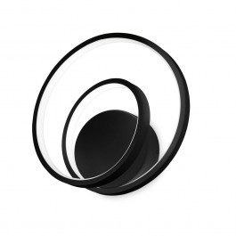 Wall Lamp Oz Dali 304496 29x30cm LED 28W 3000K 2500Lm Black Ideal Lux BLACK