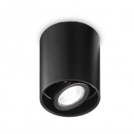 Ceiling Light- Spot Mood Round 243924 9x10,5cm GU10 max 28W Black Ideal Lux BLACK