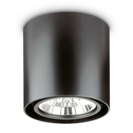 Φωτιστικό Οροφής - Spot Mood Round 243450 15x15cm GU10 max 50W Black Ideal Lux BLACK