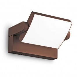 Φωτιστικό Τοίχου Swipe 307169 21,2x16,5x10cm Led 2000lm 20,5W 3000K Coffee Ideal Lux COFFEE