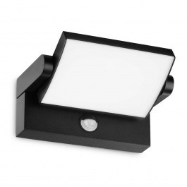 Φωτιστικό Τοίχου Με Αισθητήρα Swipe 287737 21,2x16,5x10cm Led 2000lm 21W 3000K Black Ideal Lux BLACK