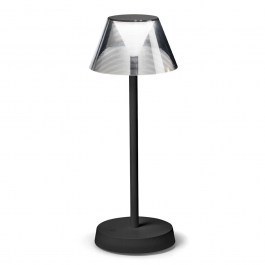 Table Lamp Rechargeable Lolita 286716 12,5x34,5cm LED 7W 3000K 200Lm Black Ideal Lux BLACK