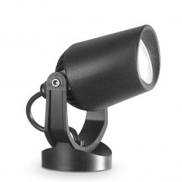 Φωτιστικό Δαπέδου - Προβολέας Elio 120201 12,5x35cm GU10 max 6W Black Ideal Lux BLACK