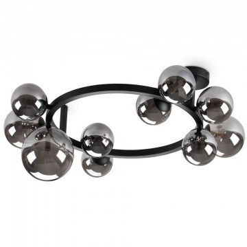 Ceiling Lamp Perlage 309286 70x53x27,5cm 10xG9 15W Black Ideal Lux