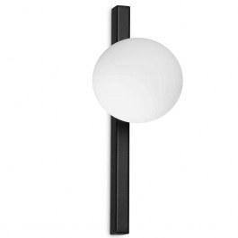 Φωτιστικό Τοίχου - Απλίκα Binomio 310664 33,3x15x12cm 1xG9 4W Black-White Ideal Lux BLACK-WHITE