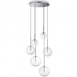 Pendant Lamp Equinoxe 317250 D65x225cm 6xG4 2W Chrome Ideal Lux CHROME