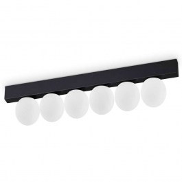 Ceiling Lamp - Rail Ping Pong 313290 43,5x6x9cm Led 1500lm 18W 3000K Black Ideal Lux BLACK