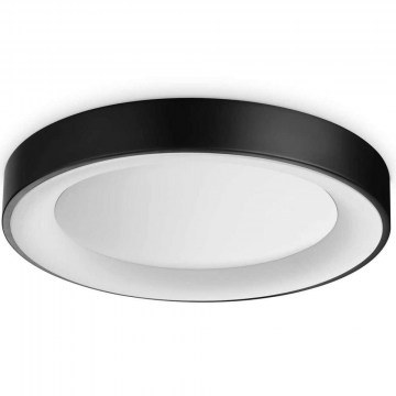 Ceiling Lamp Planet 328157 D50x5cm Led 2600lm 28W 3000K Black Ideal Lux