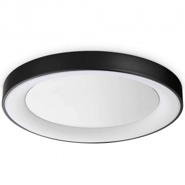 Ceiling Lamp Planet 312361 D60x5cm Led 3000lm 33W 3000K Black Ideal Lux