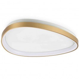 Φωτιστικό Οροφής - Πλαφονιέρα Gemini 328065 61x6,5cm Led 3850lm 29W 3000K Brass Ideal Lux BRASS