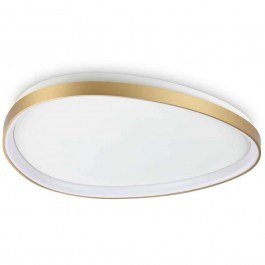 Ceiling Lamp Gemini 328096 81x6,5cm Led 5400lm 41W 3000K Brass Ideal Lux BRASS