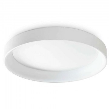 Φωτιστικό Οροφής - Πλαφονιέρα Ziggy 317908 Φ80x10,8cm Led 7800lm 62W 3000K White Ideal Lux