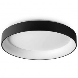 Φωτιστικό Οροφής - Πλαφονιέρα Ziggy 321615 Φ80x10,8cm Led 7800lm 62W 3000K Black Ideal Lux BLACK