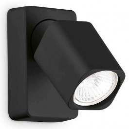 Wall Lamp - Sconce Rudy Square 321530 7x9/11x13cm 1xGU10 35W Black Ideal Lux BLACK