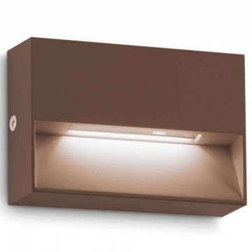 Wall Lamp - Sconce Dedra 316895 10x3x6,6cm Led 160lm 1,5W 3000K Coffee Ideal Lux