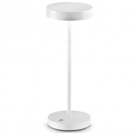 Rechargeable Table Lamp Toffee 311715 D12x32cm Dim Led 230lm 2W 3000K White Ideal Lux WHITE